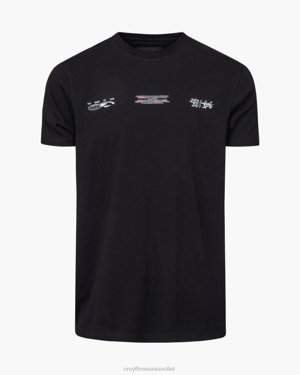 ro Cruyff tricou morris negru ZBZ0287 bărbați tricou