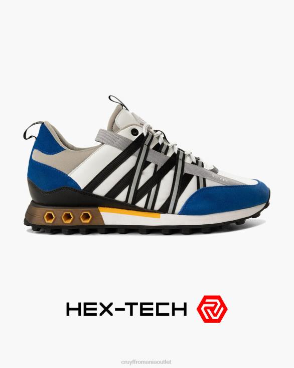 ro Cruyff fearia hex-tech alb/albastru ZBZ0217 bărbați adidași