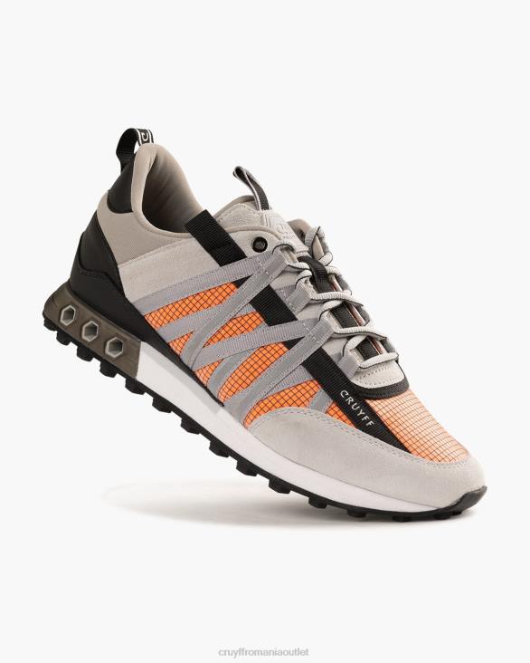 ro Cruyff fearia hex-tech gri/portocaliu ZBZ0209 bărbați adidași