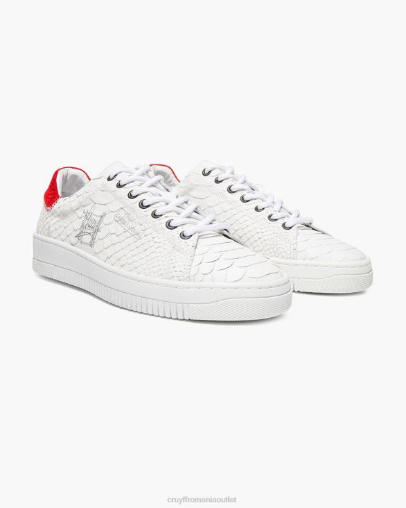 ro Cruyff joan-anaconda/moale piele intoarsa alb roșu ZBZ0910 bărbați adidași