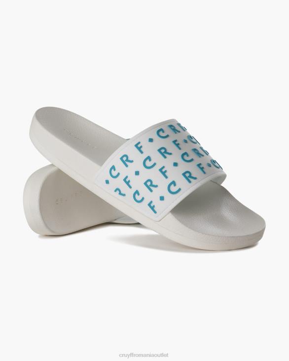 ro Cruyff crf slide alb/albastru ZBZ0244 bărbați diapozitive