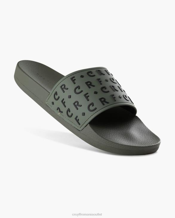 ro Cruyff crf slide verde inchis ZBZ0246 bărbați diapozitive