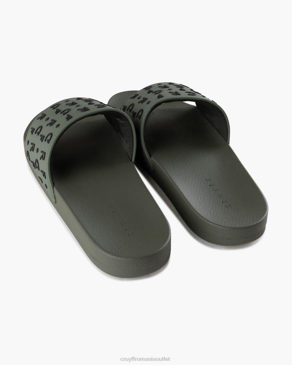 ro Cruyff crf slide verde inchis ZBZ0246 bărbați diapozitive