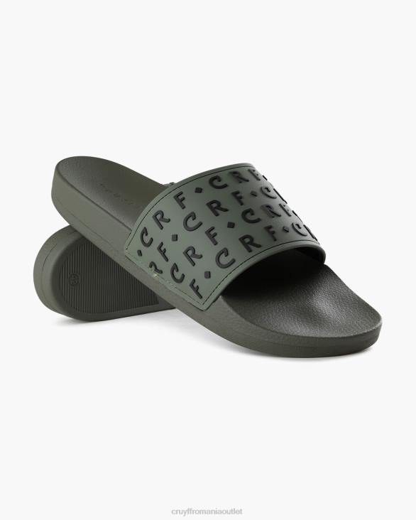 ro Cruyff crf slide verde inchis ZBZ0246 bărbați diapozitive