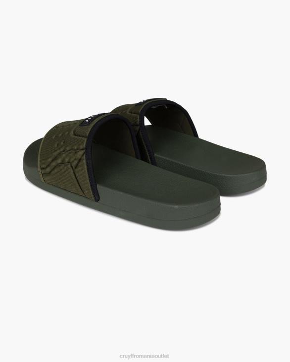 ro Cruyff tobogan de scuba verde/negru ZBZ0714 bărbați diapozitive