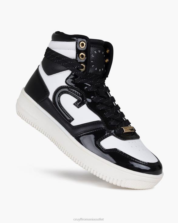 ro Cruyff campo high lux alb negru ZBZ01006 femei adidași