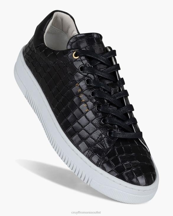 ro Cruyff joan piele croco negru ZBZ01059 femei adidași