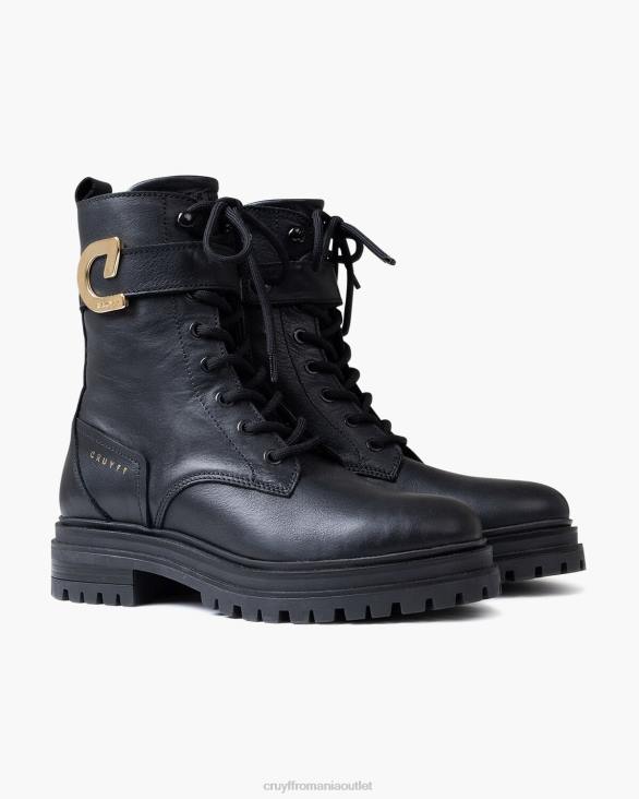 ro Cruyff cizme din dantelă comando negru ZBZ01020 femei cizme