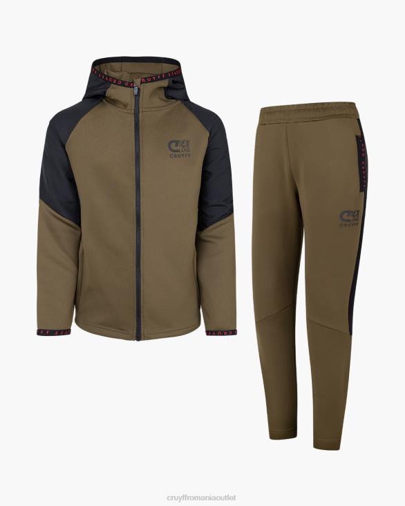 ro Cruyff costum de arătare verde/negru ZBZ01186 Junior costume
