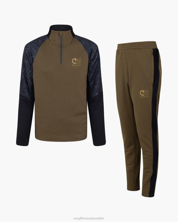 ro Cruyff costum de colț verde/negru ZBZ01199 Junior costume