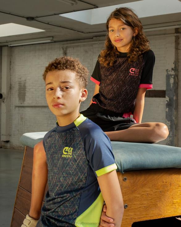 ro Cruyff costum de sprint negru/diverse ZBZ01192 Junior costume