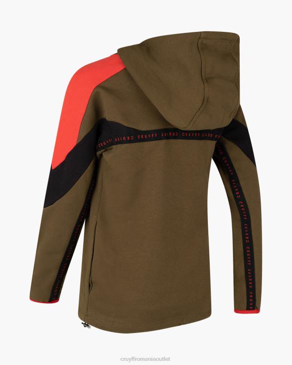 ro Cruyff costum despicat verde/rosu ZBZ01196 Junior costume