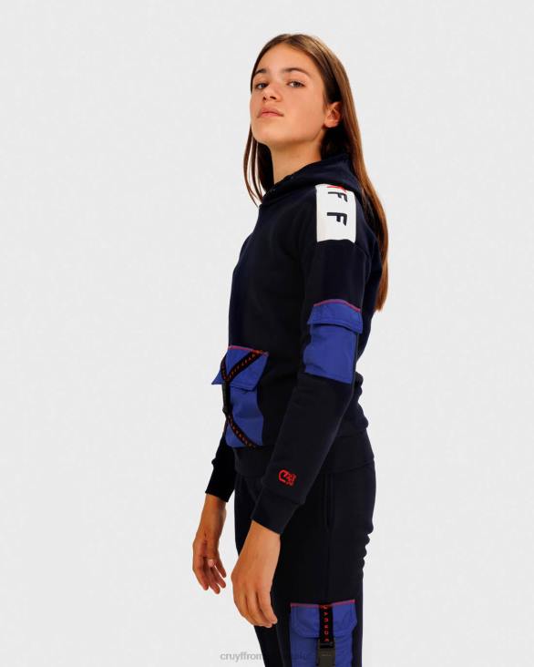 ro Cruyff glugă pentru costum de tuns albastru marin ZBZ01162 Junior costume