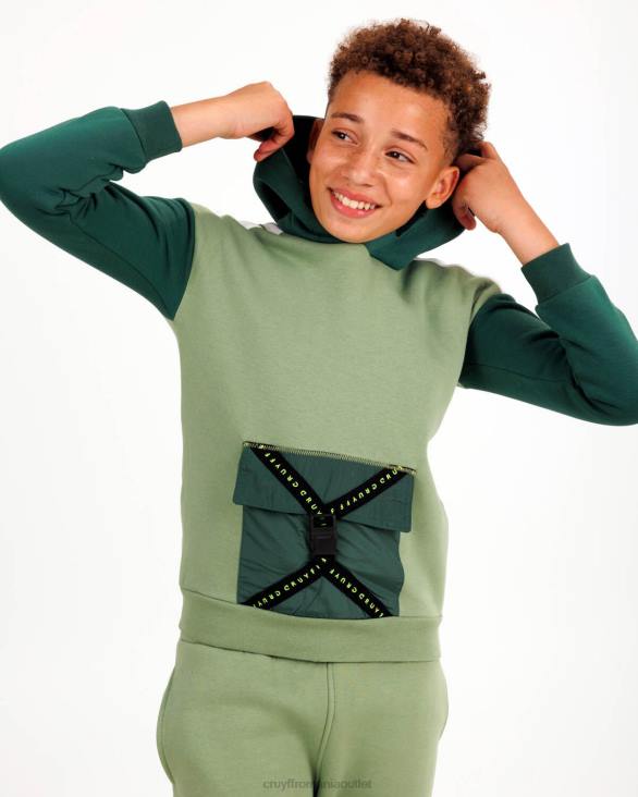 ro Cruyff glugă pentru costum de tuns verde ZBZ01163 Junior costume