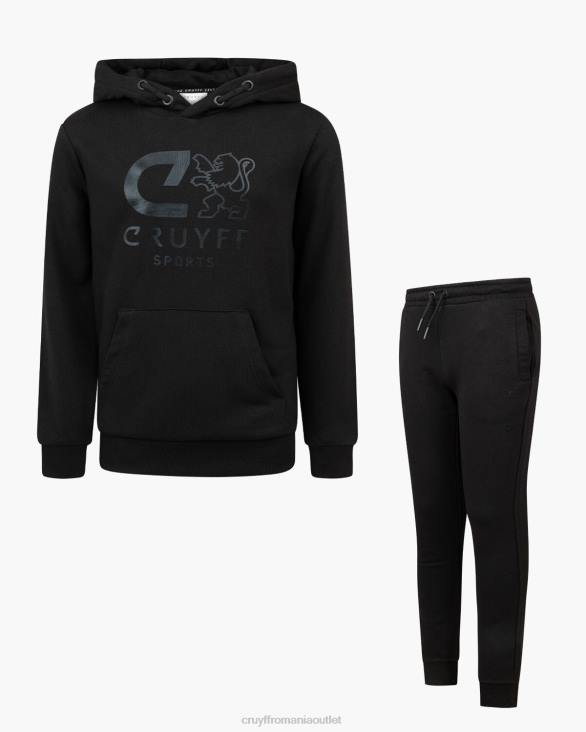 ro Cruyff se potrivește negru ZBZ01120 Junior costume