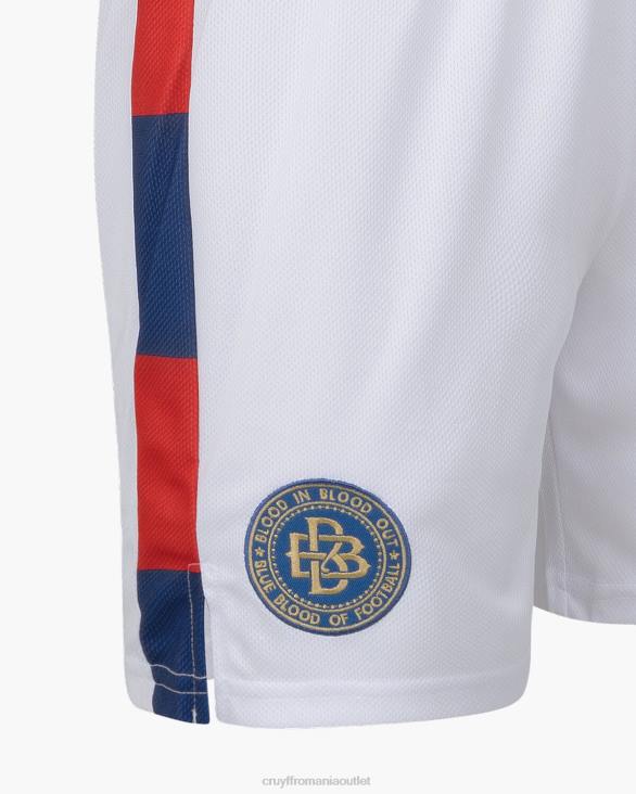 ro Cruyff X Blood In Blood Out 75 el flaco pantaloni scurți alb roșu ZBZ0618 Junior pantaloni scurti