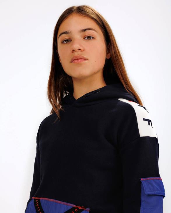 ro Cruyff hanorac clipper marina ZBZ01172 Junior hanorac cu gluga