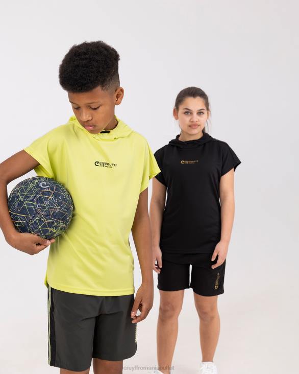ro Cruyff box tee lămâie verde ZBZ01108 Junior tricou