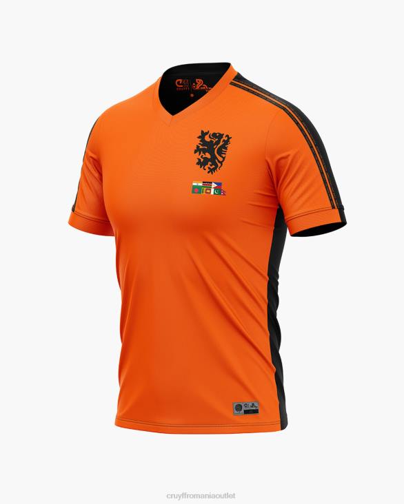 ro Cruyff nu-ți întoarce spatele tricou-ul portocaliu/negru ZBZ0751 Junior tricou