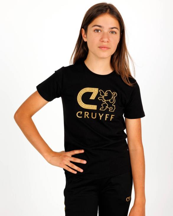 ro Cruyff tricou îndrăzneț negru ZBZ01130 Junior tricou