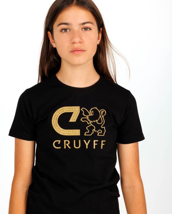 ro Cruyff tricou îndrăzneț negru ZBZ01130 Junior tricou