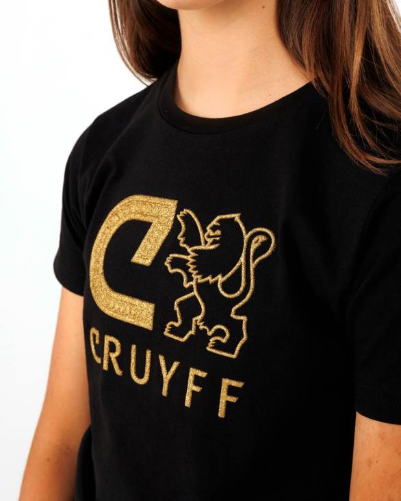 ro Cruyff tricou îndrăzneț negru ZBZ01130 Junior tricou